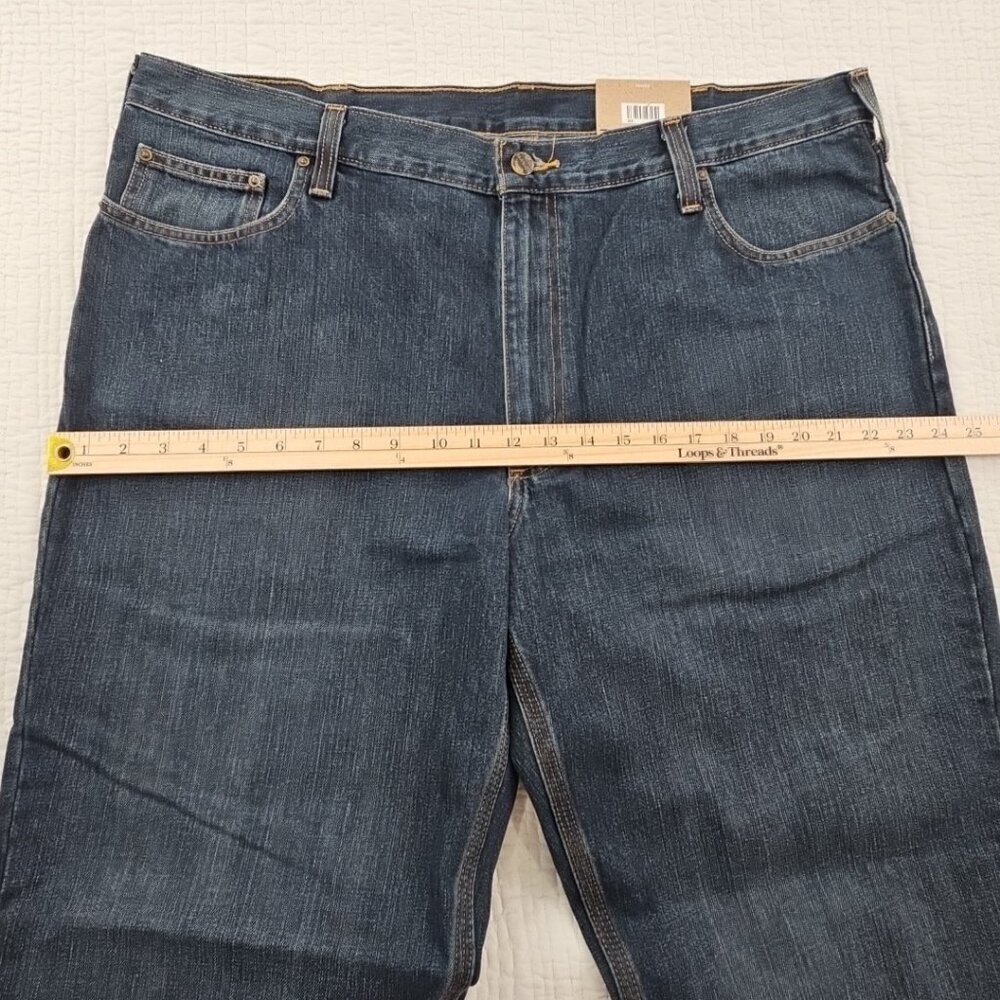 Carhartt Holter Jeans Men's 42x32 Relaxed Straight Leg Blue Stretch NWT BD1483-M - Picture 9 of 16